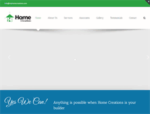 Tablet Screenshot of myhomecreations.com